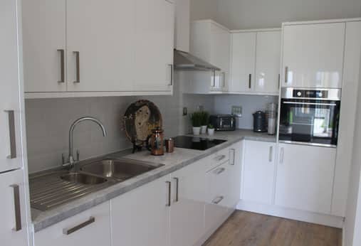 modern white kitchen