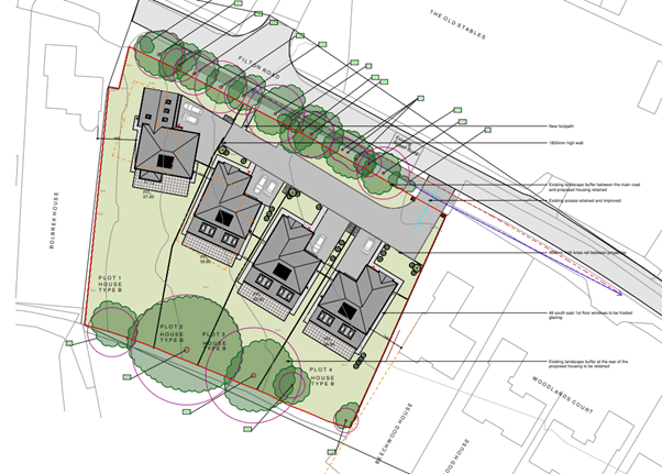 Blueprints of residential development in Filton, South Gloucestershire